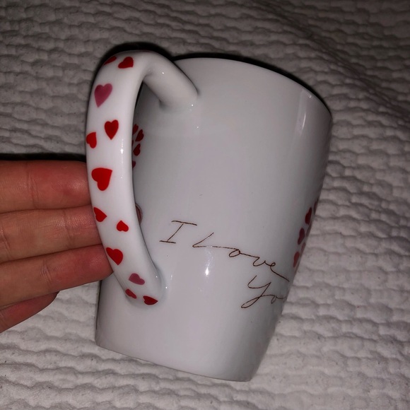 Starbucks Coffee Mug Set - ‘I Love You’ Red and Pink Ceramic Mugs (2pc) - Picture 6 of 14